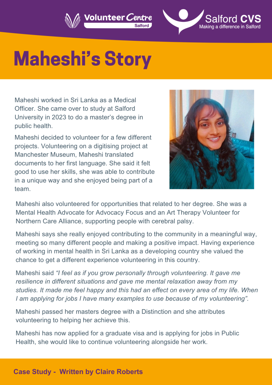 Maheshi' story