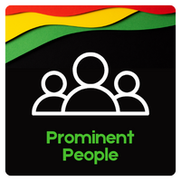 Black button with text that reads "Prominent People" and an icon of 3 people