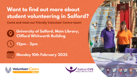 Want to find out more about Student Volunteering in Salford?